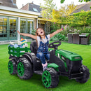 12V Electric Kids Ride-On Tractor Toy with Trailer and Remote Control Magic Cars 11