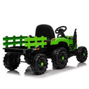 12V Battery-Powered Kids Ride-On Tractor with Trailer and Remote Control for Boys and Girls Magic Cars 12