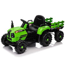 12V Battery-Powered Kids Ride-On Tractor with Trailer and Remote Control for Boys and Girls Magic Cars 20