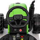 12V Battery-Powered Kids Ride-On Tractor with Trailer and Remote Control for Boys and Girls Magic Cars 21