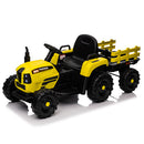 12V Battery-Powered Kids Ride-On Tractor with Trailer and Remote Control for Boys and Girls Magic Cars 25