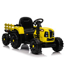 12V Battery-Powered Kids Ride-On Tractor with Trailer and Remote Control for Boys and Girls Magic Cars 9