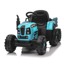 12V Battery-Powered Kids Ride-On Tractor with Trailer, Remote Control, and MP3 Music Magic Cars 25