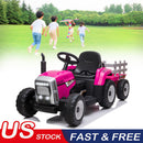 12V Electric Ride-On Tractor and Trailer for Kids with Remote Control and LED Lights Magic Cars Variant 0