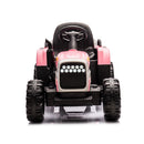 12V Battery-Powered Kids Ride-On Tractor with Trailer and Remote Control, 3-Speed Child Vehicle Magic Cars 2