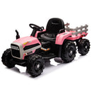 12V Battery-Powered Kids Ride-On Tractor with Trailer and Remote Control, 3-Speed Child Vehicle Magic Cars Variant 0