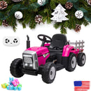 12V Kids Ride-On Tractor with Trailer and Remote Control, Battery Powered Toy Vehicle Magic Cars Variant 0