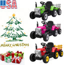 12V Kids Ride On Tractor with Trailer and Remote Control Electric Vehicle Toy Magic Cars 8