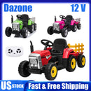 12V Kids Ride On Tractor with Trailer and Remote Control Electric Vehicle Toy Magic Cars 9