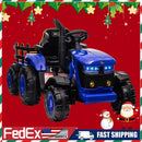 12V Kids Ride-On Tractor with Trailer, Remote Control, LED Lights, Music, USB Charging, and Battery Magic Cars 7