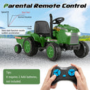 12V Electric Toy Tractor with Trailer for Kids, 2-in-1 Ride-On Car with Lights and Horn Magic Cars 5