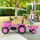 Green 12V Kids Ride-On Tractor with Trailer and Remote Magic Cars 7