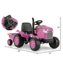 Green 12V Kids Ride-On Tractor with Trailer and Remote Magic Cars 9