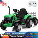 12V Kids Electric Ride-On Tractor with Trailer, Battery Powered Vehicle Magic Cars Variant 0