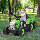 12V Kids Ride-On Tractor with Trailer, Ground Loader, RC Remote Control, and Lights Magic Cars 1