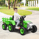 12V Kids Ride-On Tractor with Trailer, Ground Loader, RC Remote Control, and Lights Magic Cars 4