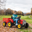 12V Kids Ride-On Tractor with Trailer, Remote Control, and LED Headlights Magic Cars 11