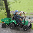 12V Kids Ride-On Tractor with Trailer, Remote Control, and LED Headlights Magic Cars 7