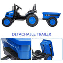 12V Kids Ride-On Tractor with Trailer, Remote Control, and Music Magic Cars 2