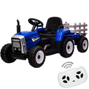 12V Battery-Powered Kids Ride-On Tractor with Trailer and Remote Control for Toddlers Magic Cars 0