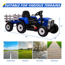 12V Battery-Powered Kids Ride-On Tractor with Trailer and Remote Control for Toddlers Magic Cars 6