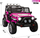 12V Electric 2-Seater Kids Ride-On Jeep Truck with Remote Control Magic Cars 13