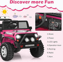 12V Electric 2-Seater Kids Ride-On Jeep Truck with Remote Control Magic Cars 4