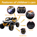 12V Dual-Seater White Ride-On UTV for Kids with Remote Control Magic Cars 7