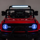 12V Electric Kids Ride-On Jeep Truck Toy with 6 Wheels and Remote Control, Red Magic Cars 21