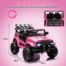 12V Kids Ride-On 2WD Battery-Powered Truck Car with Remote Control Magic Cars 23