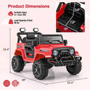 12V Kids Ride-On Truck Car with 3-Speed Driving, Remote Control, and Steering Wheel Magic Cars 3