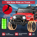 12V Kids Ride-On Truck Car with 3-Speed Driving, Remote Control, and Steering Wheel Magic Cars 6