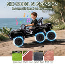 12V Kids Electric Ride-On Truck with 6 Wheels, Music, and Remote Control Magic Cars 6