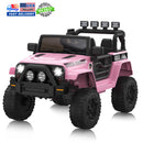 12V Battery-Powered Pink Kids Ride-On 4-Wheeler Truck with Remote Control Magic Cars 0