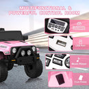 12V Battery-Powered Pink Kids Ride-On 4-Wheeler Truck with Remote Control Magic Cars 3