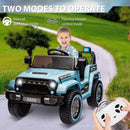 12V Kids Ride-On Truck Car with LED Lights, Horn, Music, and Spring Suspension Magic Cars 4