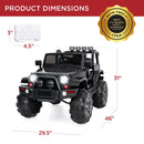 12V Kids Ride-On Truck Car with Remote Control, Spring Suspension, Bluetooth, and LED Lights Magic Cars 7