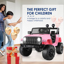 12V Kids Ride-On Truck Car with LED Lights, Parent Remote Control, and Spring Suspension Magic Cars 19
