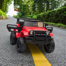 12V Kids Ride-On Truck Car with Parent Remote Control, LED Lights, and MP3 Player - Red Magic Cars 1