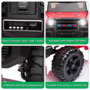12V Kids Ride-On Truck Car with Parent Remote Control, LED Lights, and MP3 Player - Red Magic Cars 7