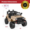 12V Kids Ride-On Truck Car with Parent Remote Control, Spring Suspension, and LED Lights Magic Cars 6