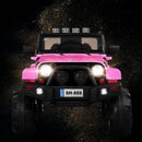12V Black Ride-On Truck for Kids with Remote Control and LED Lights Magic Cars 7