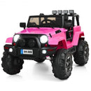 12V Black Ride-On Truck for Kids with Remote Control and LED Lights Magic Cars 9
