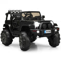 12V Black Ride-On Truck for Kids with Remote Control and LED Lights Magic Cars Variant 0