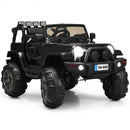 12V Black Ride-On Truck for Kids with Remote Control and LED Lights Magic Cars Variant 0