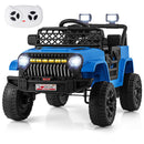 Navy 12V Kids Electric Truck with Parental Control and Music Player Magic Cars 2