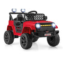 12V Red Ride-On Truck for Kids with Parental Remote and Music Player Magic Cars Variant 0