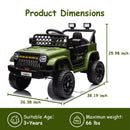 12V Electric Kids Ride-On Truck Toy with 2.4G Remote Control for Boys and Girls Magic Cars 16