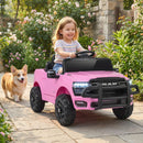 12V RAM 3500 Battery-Powered Kids Ride-On Truck with Remote Control Magic Cars 6
