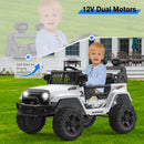 12V Electric Ride-On Truck for Kids with Remote Control, Headlights, Music, and Spring Suspension for Ages 4-8 Magic Cars 7